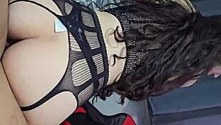 i fucked my lover secrtly in sexy black lingrie, it was so hot