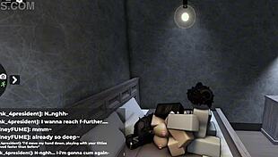 Roblox Slut Gets Cum Soaked