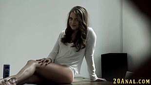 Babe GETS ASSHOLE EATEN, then fingered and rimmed