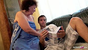 EXTREME OLD and UGLY gilf GRANNY give VIRGIN boy his FIRST TIME SEX