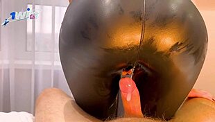 big ass in leather tights, i came all over them 😏