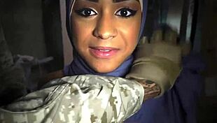 Arab teen drops her ass at the booty drop point 23km outside base!