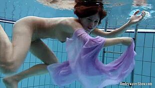 Blackhaired Aneta In The Pool