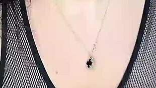 Intense fucking huge natural tits in stockings on body mesh from above