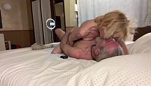 Romantic encounter with little 18+ blonde neighbor in hotel - amateur spanish milf