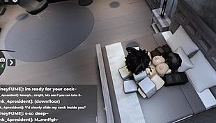 Roblox Slut Gets Cum Soaked