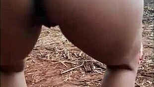 Pequena caipira with old boot went to sugarcane field dancing funk and fucking hard!