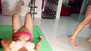 Slut rides cock deep in tight pussy!