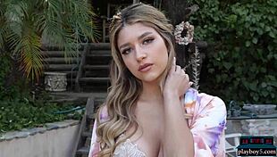 Look at Gina showing her big natural tits and ass for Playboy