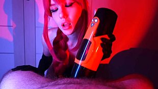 I Satisfy Him With Our New Sex Toy And Finish With A Blowjob