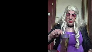 Bisexual crossdresser lets get a taste of each others pee while getting filmed