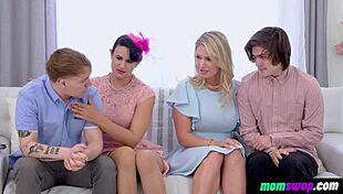 Momswop - Stepsons Gossiping Their Step Mothers In The Living Room