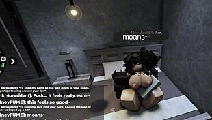 Roblox Slut Gets Cum Soaked