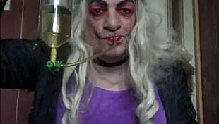 Bisexual crossdresser lets get a taste of each others pee while getting filmed