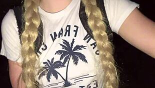 I Get Lost in Jungle and Touch My Pink Pussy and Natural Tits