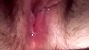 using vibrator for intense orgasm with visible contractions