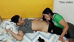 Latina colombian stepsister with big ass sucks big cock 😈
