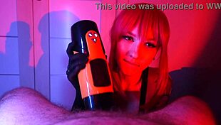 I Satisfy Him With Our New Sex Toy And Finish With A Blowjob