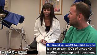 Eliza Shields receives mandatory hitachi orgasms from doctor