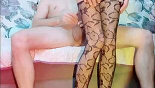 skinny mature wife rides her husband's cock