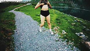 hot amateur outdoor adventure with mia, exploring her latina body in the wild.