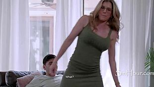 Sit on my lap, step mom, feel the hardon