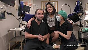 Strangers explore fetish backstage