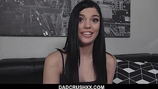 stunning brunette teen 18+ dadie blake acts like a total pervert with her dad.