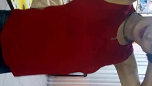 sexy and sweet crossdressing transsexual in lingerie outdoors