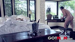 Two Milfs Take Care Of Businessmen With Licks And Cumshots