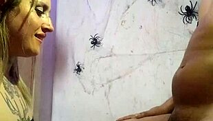 Halloween elf confesses her love for deepthroating black dick