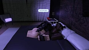 Roblox Goth Slut! Fucked by BBC Bull!