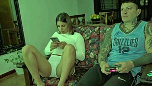 my stepsister grabs my attention when i was playing