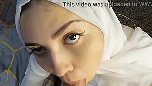 Arab Muslim Woman Sucks Like A Pro And Asks For More Until The End In Her Face