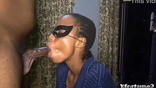 Ebony Babe Giving Good Blowjob