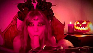 halloween couple fucks in homemade lingerie, bent over doggystyle, rough missionary, cum on ass, monster cock