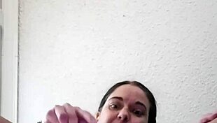 Emy Angel Caresses Her Petite Pussy