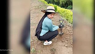 i paid a young 18+ colombian farm girl to milk my cock on the ranch