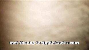 chubby mature woman squirts hard during doggystyle fucking