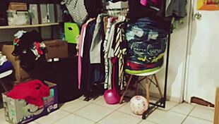 Bbw gordita mexicana doing room cleaning voyeur style