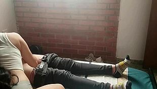 beautiful young girl sucks my whole cock and jerks me off so good