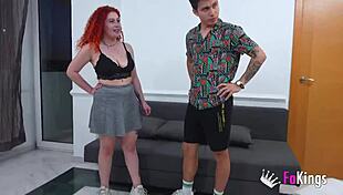 Busty Spanish Redhead Lidia Crespo Meets Our Big Cocks Are You Ready For Porn Babe