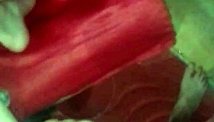 Skinny girl caresses pussy in shorts to orgasm