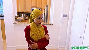 Arabic Babe Kira Perez Hires Personal Trainer for Big Cock Fucking and Riding