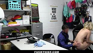 Teen Dealing The Consequences Of Shoplifting At The Store - Fucktheif