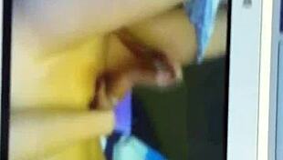 French slut Fanny toys wildly on webcam!