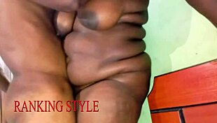 Curvy Ebony Stepmom's First Anal Test