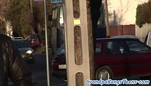 teen 18+ gets cocksucked and doggystyled by grandpa