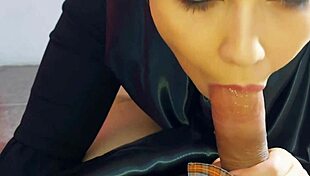 Arab Muslim Woman Sucks Like A Pro And Asks For More Until The End In Her Face