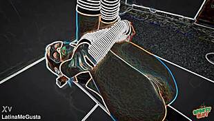 Busty Brunette Working Out Skinny Babe